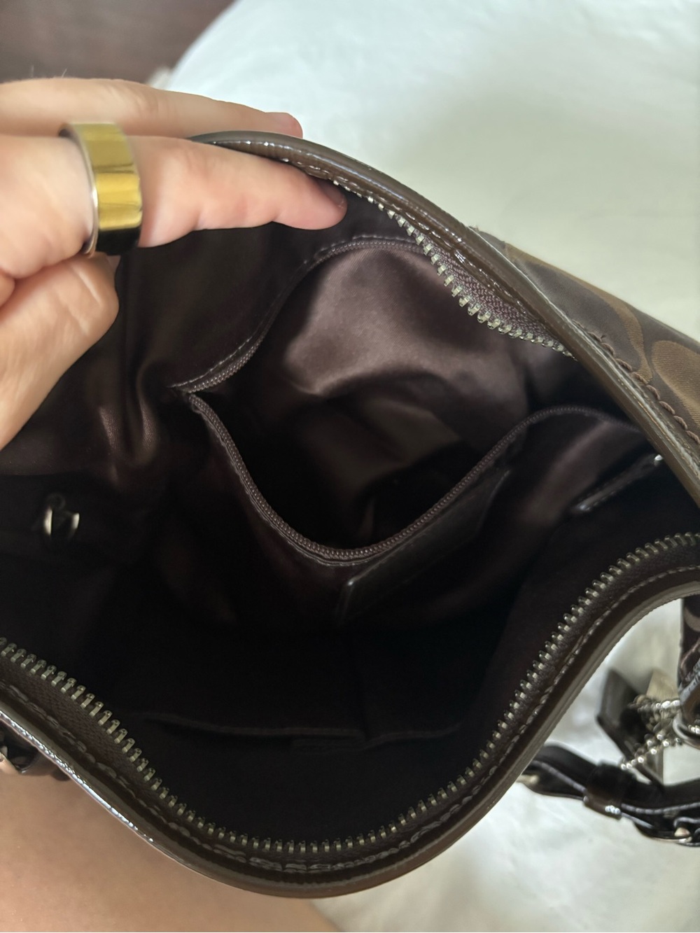 Coach Signature Hobo Bag - Picture 6 of 9